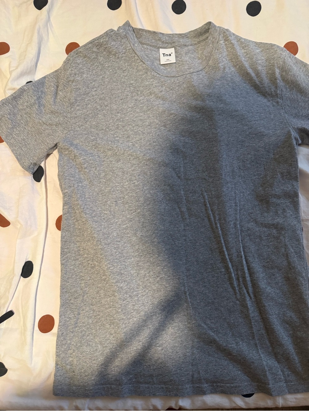 TNA Men's Short Sleeve Crewneck Tee in Heather Gray